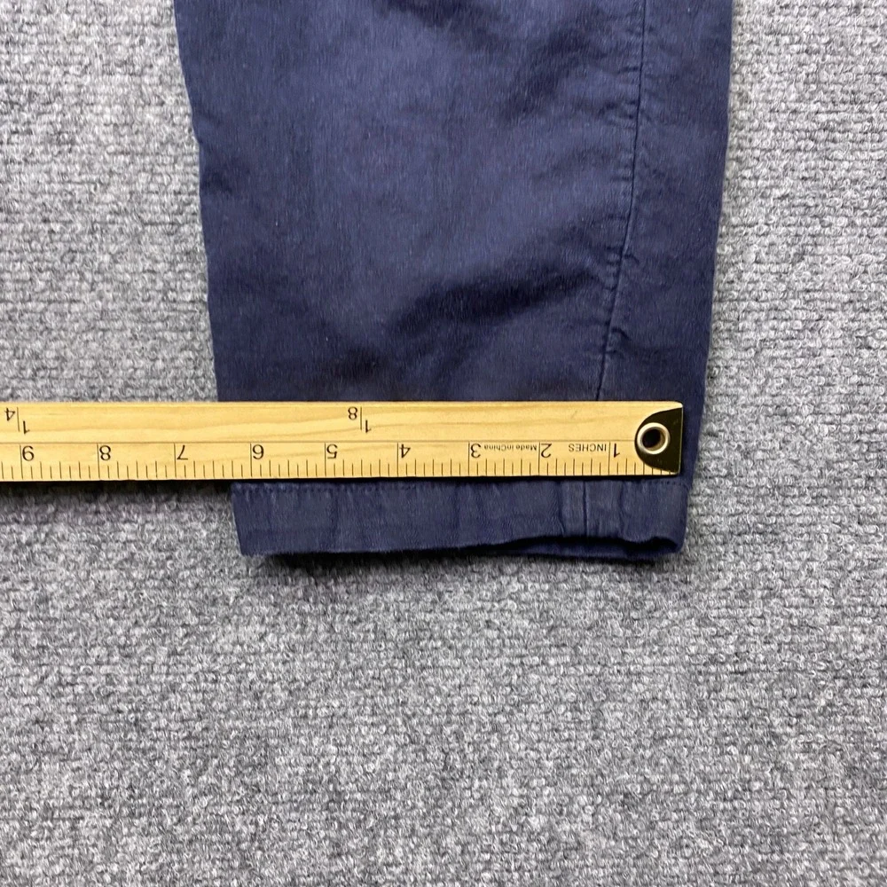 Scotch & Soda Warren Navy Blue Organic Cotton Linen Blend Drawstring Pants Sz 32